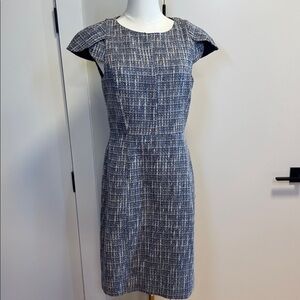 J. Crew Elegant Tweed Cap Sleeve Dress New condition